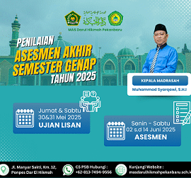 PENILAIAN ASAS-GENAP TAHUN 2025 | MAS Darul Hikmah Pekanbaru
